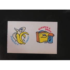 everything smells scratch and sniff stickers NEW set/2 Everything Banana scent