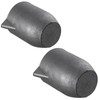 QNK 2pcs #6 6kg Clay Graphite Crucible with Pour Spout
