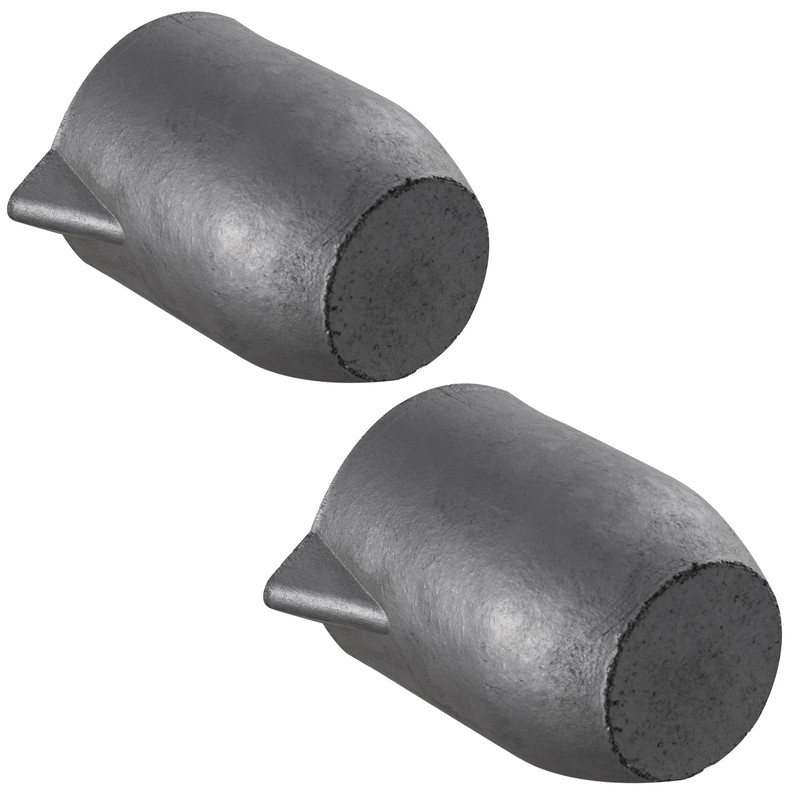 QNK 2pcs #6 6kg Clay Graphite Crucible with Pour Spout