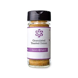 Savory Spice Granulated Toasted Onion - Toasted Onion Powder Seasoning for Cooking (Medium Jar - Net: 2.8 oz)