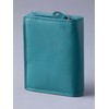Lakeland Leather Ladies Small Leather Tab Purse in Teal Green
