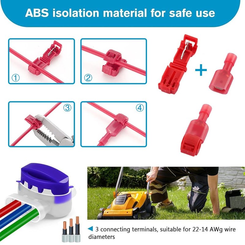 Robotic Lawnmower Accessories, Pegs Robotic Lawnmower, Cable Connector, Robotic Lawnmower,