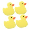 TOYANDONA Pack of 4 Small Yellow Duck Bath Brush Bath