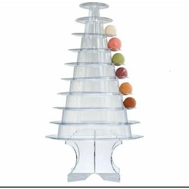 10 Tier Round Macaron Tower Macaron Stand to Hold 230 Macarons