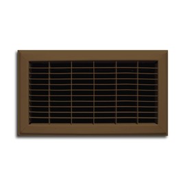 Truaire 154R 08X10 Heavy Duty Floor Return Air Grille 08-Inch x 10-Inch Floor Return Air Grille, Brown