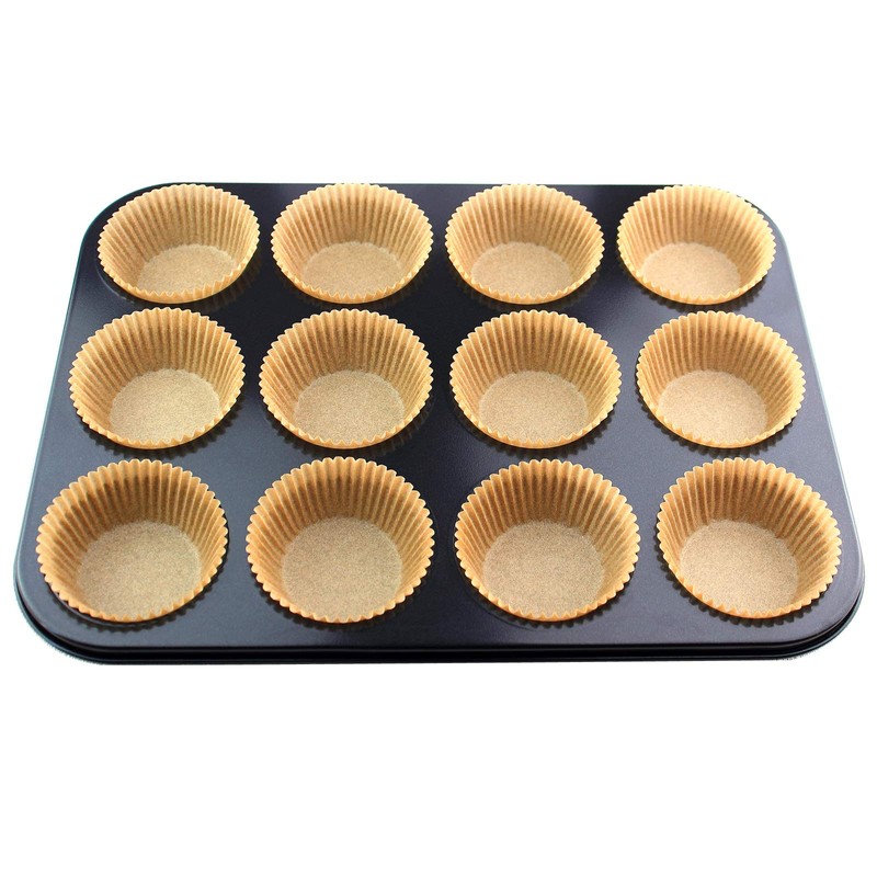 Eoonfirst Standard Size Baking Cups Food-Grade Greaseproof Paper Cupcake Liners
