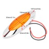 4pcs 6.5in 16LED Oval Side Marker Light 12V DC Shockproof