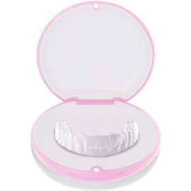 BUYWITHLOVE - Etui für Zahnschienen - Box für unsichtbare Aligner, Zahnhüllen, Invisaling - Kit zur Aufbewahrung von Zahnspangen mit unsichtbarer Kieferorthopädie (Rosa)