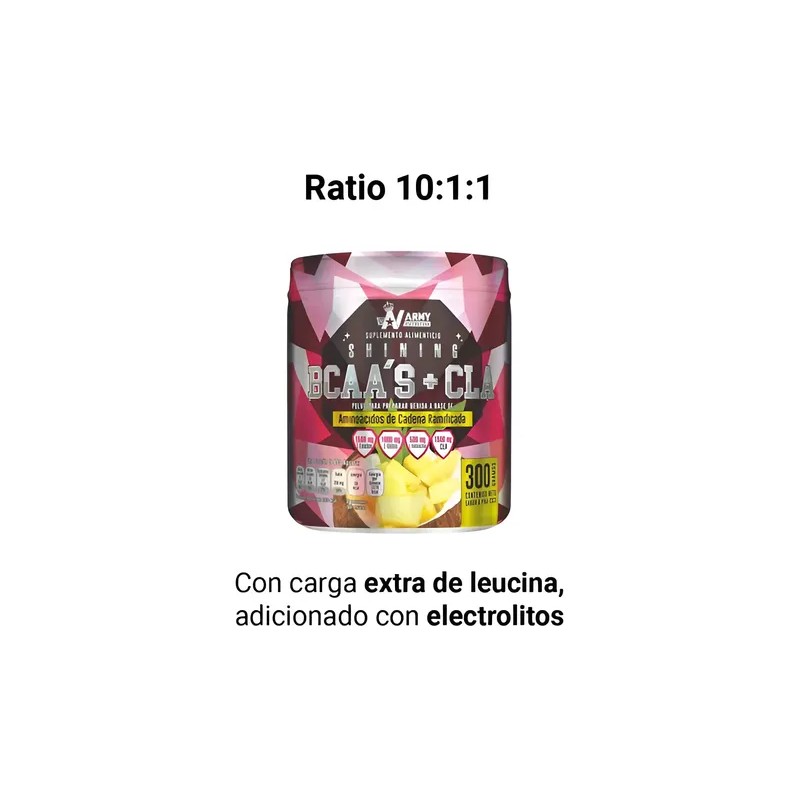 Shining Aminoácidos Bcaas Cla Ratio 30 Serv Piña-coco Sfn