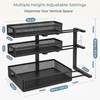 3-Tier Under Sink Organizer, Pull-Out Drawers, 2-Pack Black