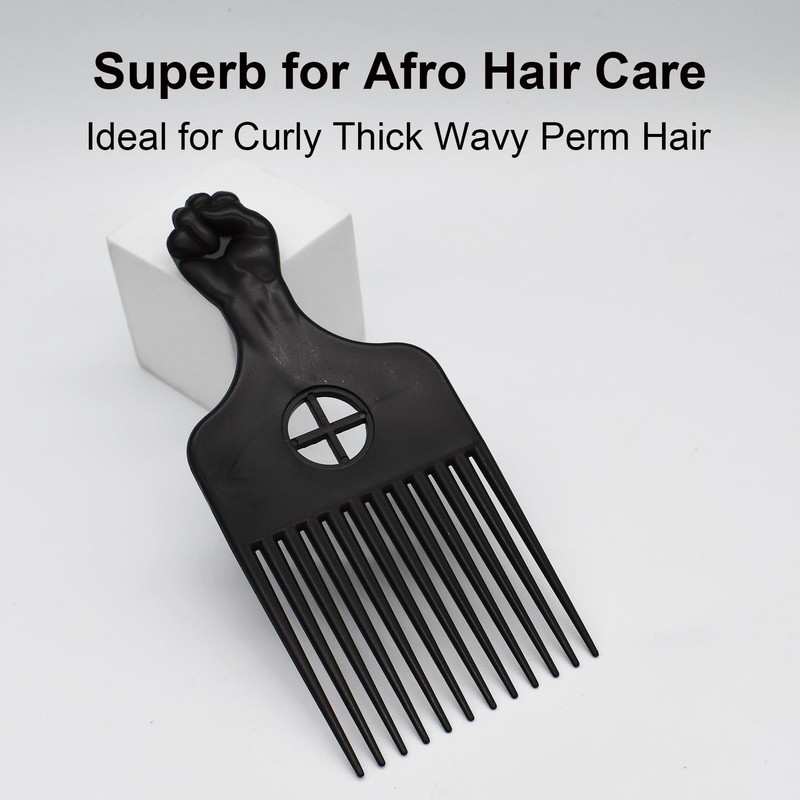 Plastic Afro Hair Comb (B)
