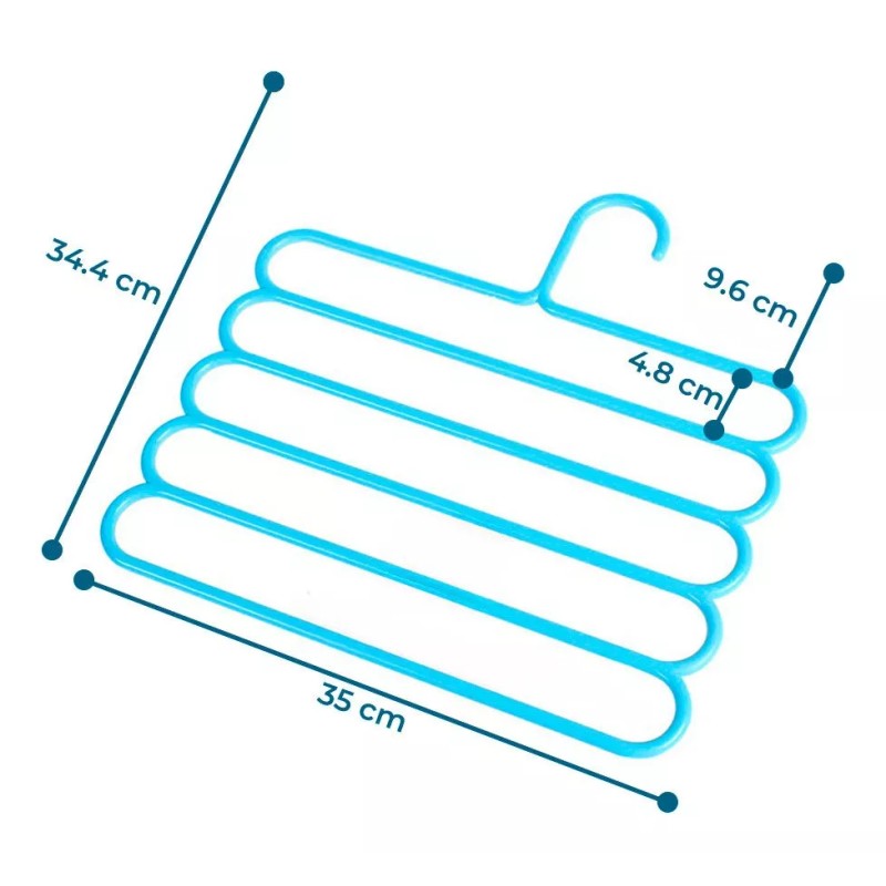 EGTMA Kit De 5 Piezas Perchas Multifuncionales Para Pantalones