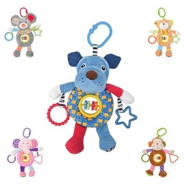 Lorelli Baby Cuddly Toy Activityy Toy Plush Grasping Toy C Ring from Birth Colour: Blue