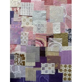 Kozo Studio - Mulberry Paper Scrap Pack Forever Valentine's Edition (100 Unique Pieces) | Premium Decorative Paper for Scrapbooking, Card Making, Collage, Mixed Media Crafts, and DIY Projects