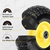 TICONN 10" Solid Tires, 2 Pack Flat Free 4.10/3.50-4'' Wheels