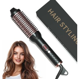 hahahope Negative Ion Thermal Brush for Blowout Look 1.5 Inch Heated Round Brush Ceramic