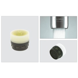 Neoperl Small Faucet Aerator Tom Thumb Size PCA Perlator Full Flow 2.2 GPM Stream Housing/Washer/Insert (Female Aerated), Yellow