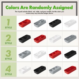 4-Pack Tin Organizer Inserts Compatible with Altoids 1.76oz Mint Tins – Ideal Dividers for Personal Essentials, Travel Storage of Pills, Jewelry, Art Supplies, or Fishing Gear (Assorted Colors)