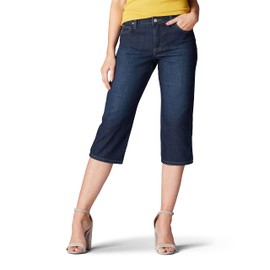 Lee Women's Relaxed Fit Capri Jean, Lagoon, 12