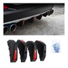 Augeny 4PCS Car Rear Lower Bumper Wing Lip Diffuser, Anti-Crash