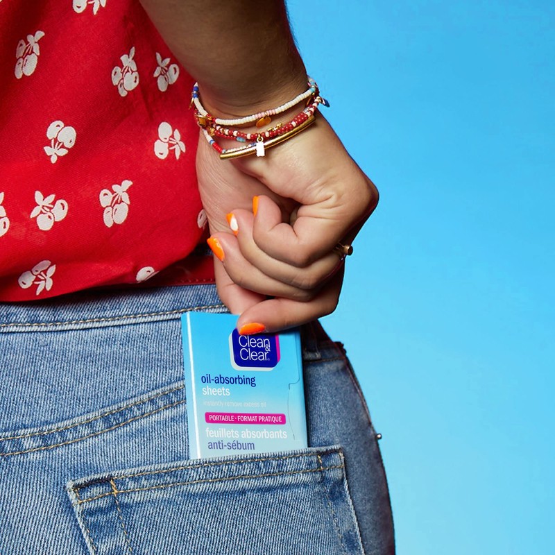 Clean & Clear Oil Absorbing Sheet, Blotting Paper, 50 Count