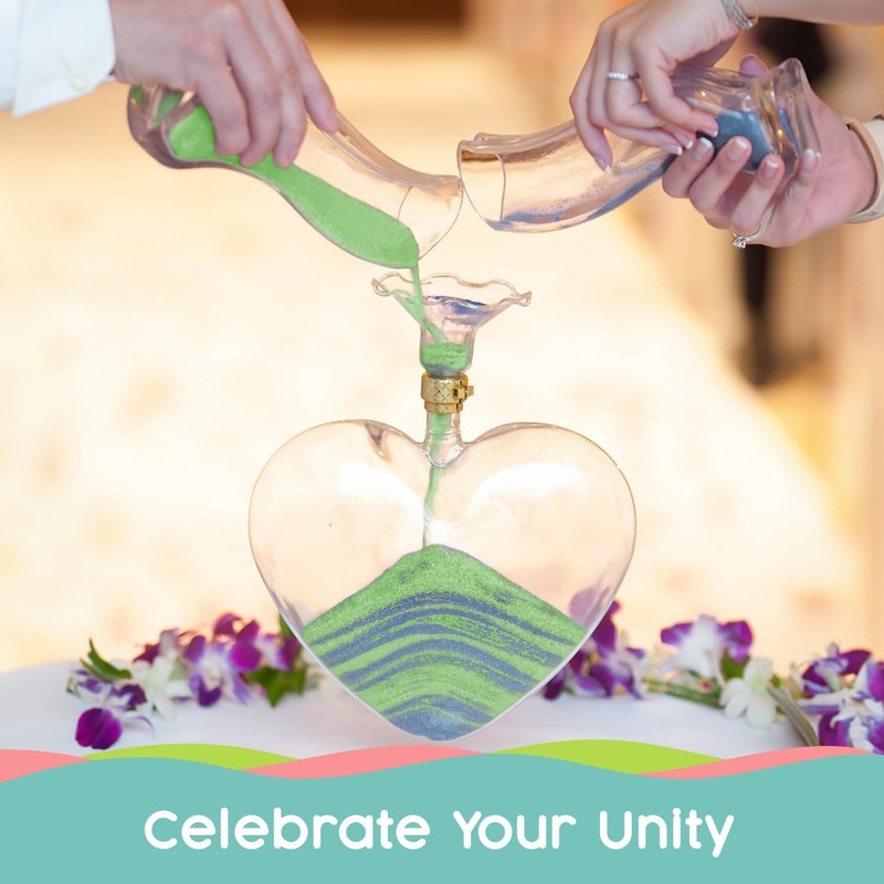 Sandsational 22 Oz. Emerald Unity Sand (Wedding Sand)