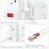 SMALLRT Regleta Torre Multicontacto, Extension Electrica USB C, Conector Multiple