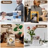 Viymgit A5 Acrylic Sign Holder, 4 Pack Clear Double-Side Table