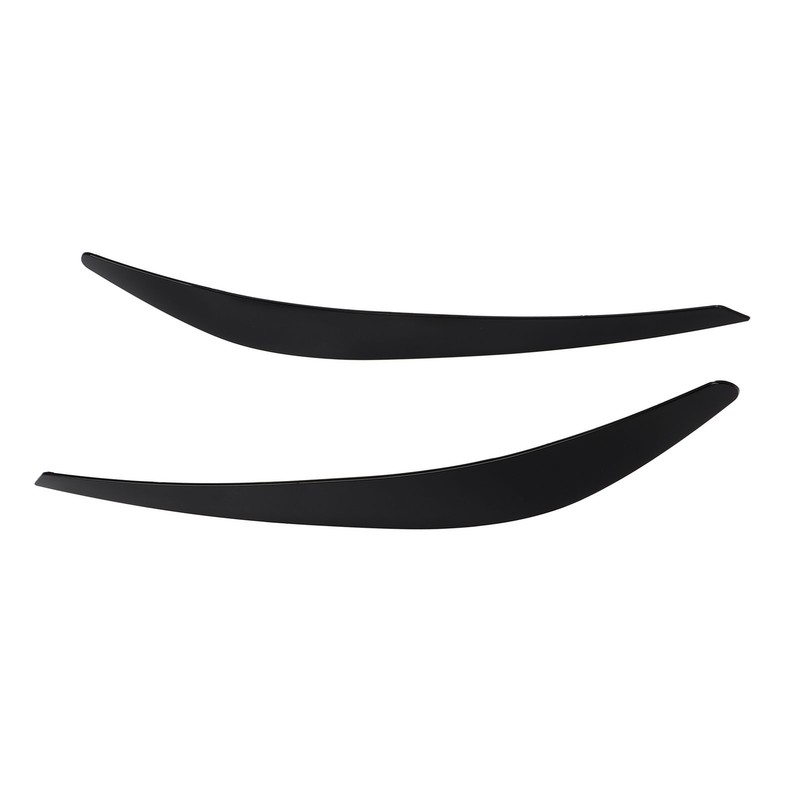 Black Headlight Eye Lid Cover Styling Trim Eyebrows Decoration Replacement