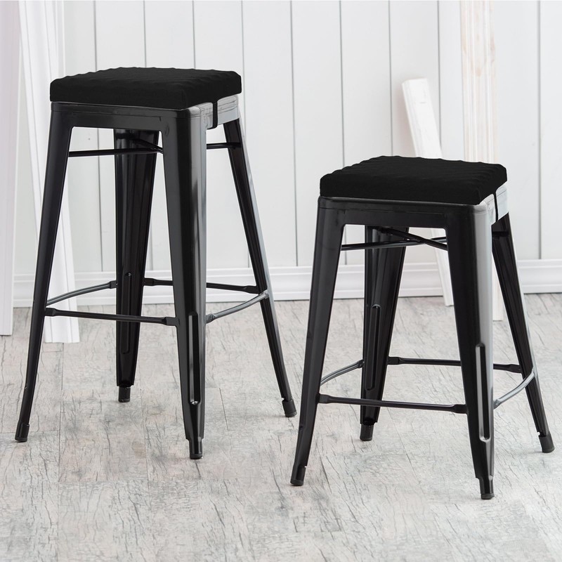 baibu 12 Inch Non Slip Stool Cushion Square, Soft Bar