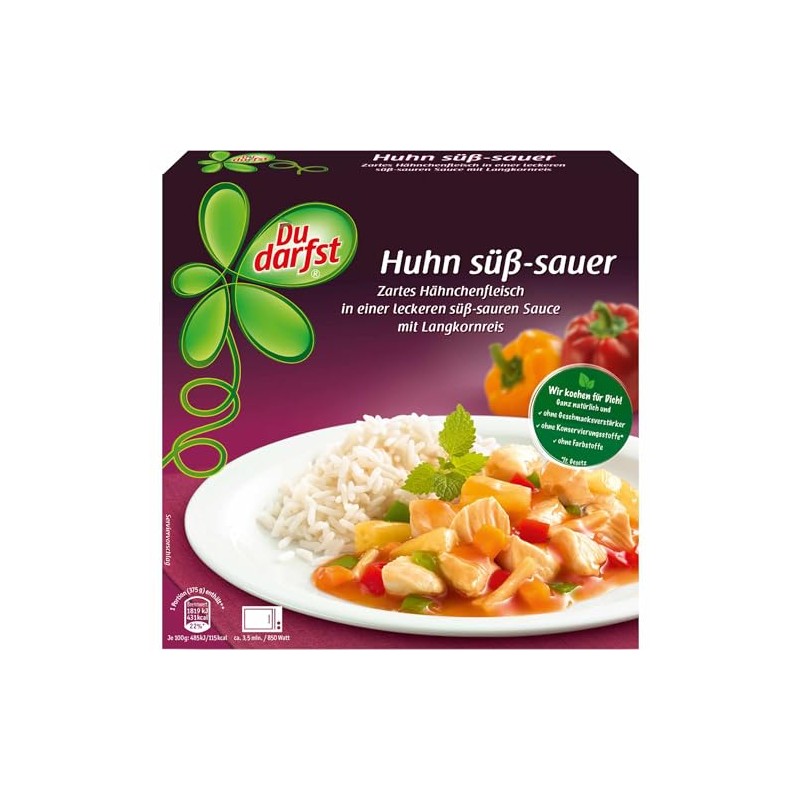 Du darfst Menu Chicken Sweet and Sour (375g Pack) +