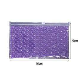 AIMALL 10 PCS PVC Bubble Zipper Bag - 5.9 x 3.9 Inches Self-Sealing Cosmetic Storage Bag, Durable Transparent Toiletry Pouch with Zipper, Portable Makeup Organiser