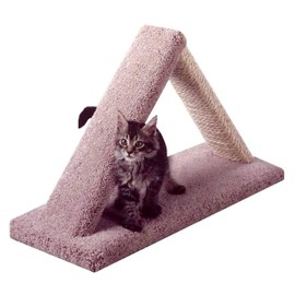 CozyCatFurniture Sisal Cat Scratchers, Angled Cat Scratching Posts & Kitty Perches Made in USA with Solid Wood Poles