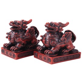 Betterdecor A Pair of Feng Shui Pi Yao/Pi Xiu (Cherry)