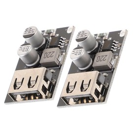 TEHAUX 2pcs USB Fast Charging Step Down Power Converter Module Dc to Single USB Phone Charging Board PCB Voltage Regulator for Supported Devices