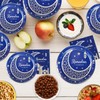 48pcs Ramadan Eid Mubarak Party Supplies Include 24 Plates, 24