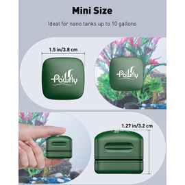 Pawfly Aquarium Magnet Glass Cleaner, Magnetic Fish Tank Cleaner, 1.5" Mini Algae Scrubber for Glass Aquariums, Strong Magnetic Brush Cleaning Tool for Glass Fish Tanks up to 10 Gallons