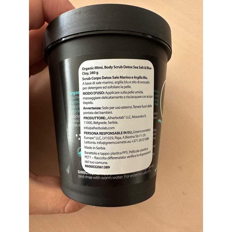 Körperpeeling Detox Meersalz & Lehm Blau, 280 g