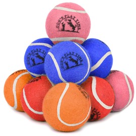 SPIN FIRST Dog Balls, Dog Tennis Balls, 12- Pack 6 - Pack Yellow Dog Toy, Strong Dog & Puppy Tennis Ball (Mix Colour, 12)