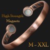 Solid Copper Bracelet Men Women Large Magnetic Copper Bangle Large
