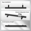Probrico Black Stainless Steel Kitchen Cabinet T Bar Handle Diameter