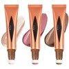 LINXINS Liquid Contour Wand 3PCS Liquid Blush Sets, Liquid Bronzer,