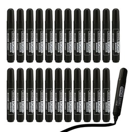 M&G Dry Erase Markers Fine Tip Black Whiteboard Markers 24 Pack, Low Odor Black white board Pens for Kids, Perfect for Classroom School Office Home Use on Whiteboard Plastic Glass Metal