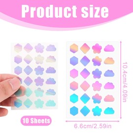 240 Pimple Patch Hydrocolloid Pimple Patch Acne Patches Waterproof Breathable Acne Patch Plaster Anti with Tea Tree Oil Day