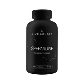 Live Longer Spermidine 10mg – 60 Capsules – 2 Month Supply – High Strength Spermidine Supplement – Cellular Support – Triggers Autophagy, Promotes Longevity, Improves Sleep & Heart Health – Vegan