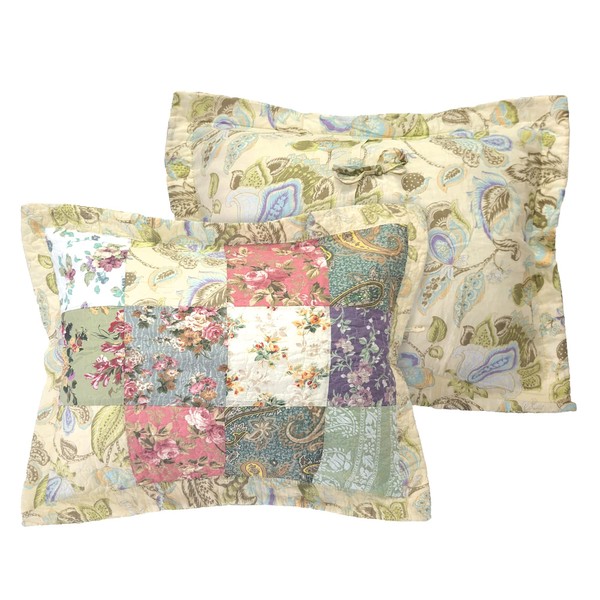 Greenland Home Fashions Blooming Prairie - Funda estándar Multi, 20