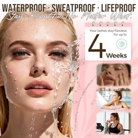 LASHVIEW Lash Cluster Glue Strong Hold, 3-4 Weeks Long-Lasting, Waterproof & Low Irritation, 2-3 Sec Drying Time, for Beginners & Professional Use(5ml)