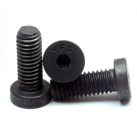 MonsterBolts - #10-32 x 1/2" Low Head Socket Screws, Alloy Steel, Black Oxide, 50 Pack
