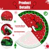 Christmas Tree Skirt 48 Inches Christmas Tree Decorations Red and