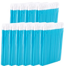 P-Beauty Cosmetic Accessories Microfibre Lip Brush Suitable for Eyelash Extension, Disposable Lip Brush, Cosmetic Lip Brush, Lint-Free Brush, Lipbrush, Turquoise, 50-500 Pieces (500)